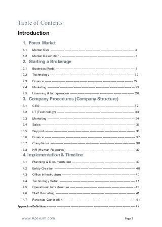 Forex Trading Business Plan PDF